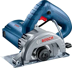 Bosch GDC 141 Corded Electric Diamond Tile/Marble Cutter, 1,450W, 125 mm Disc Dia., 12,000 rpm, Double Insulation, Overload Capacity, 3 kg + Hex Key & Hexagon Socket Wrench, 1 Year Warranty