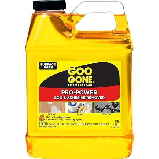 Goo Gone Pro-Power - Professional Strength Adhesive Remover - 32 Fl. Oz. Jug