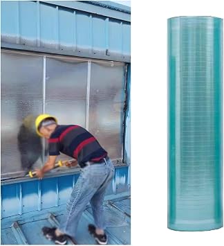 Polycarbonate Panel Roofing Sheets, Greenhouse Replacement Plastic Panels, Daylighting Glassfiber For Gardening, Farming, Agriculture, Canopy, Easy To Cut0.6x3cm