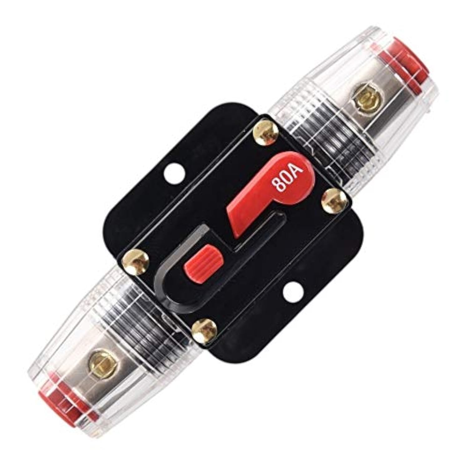 Fuse Holders 80amp 20A 30A 40A 50A 60A 100A 150A Inline Circuit Breaker for Car Audio and Amps Overload Protection Reset Fuse Inverter 12V-24V DC Replace Fuses