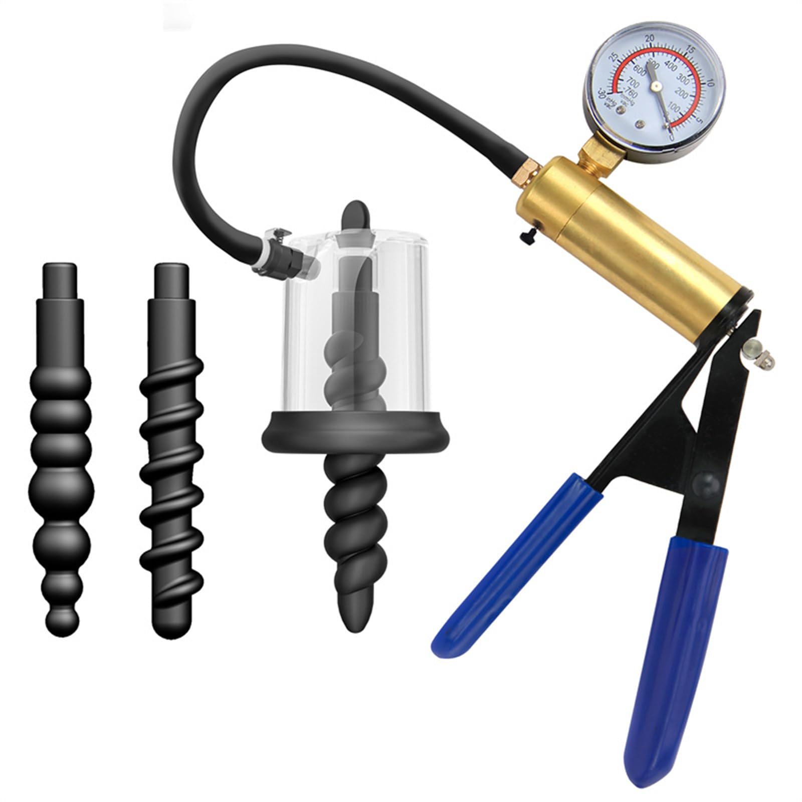 Manual Vacuum Anal Pump, Rosebud Pump, Prostate Massager, Anal Dilator, Stimulator, Erotic Toys for Men Women