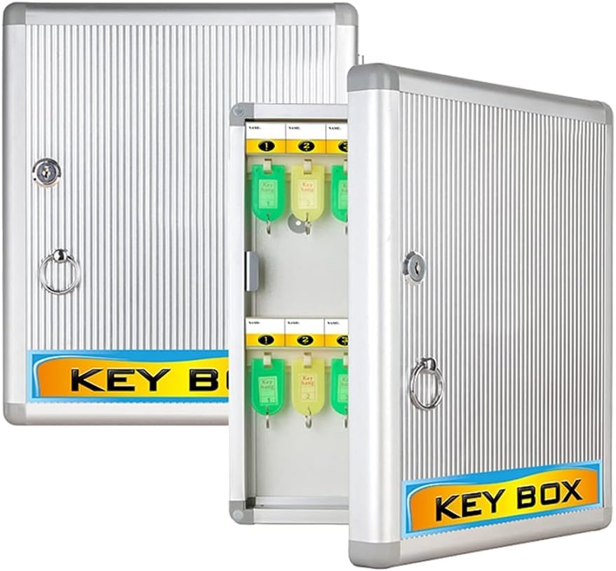 Key Cabinet Lock Box 24 Keys Cabinet Key Safe Keyless Storage Box Secure Wall Mount Safe Suitable for Office-picture-22