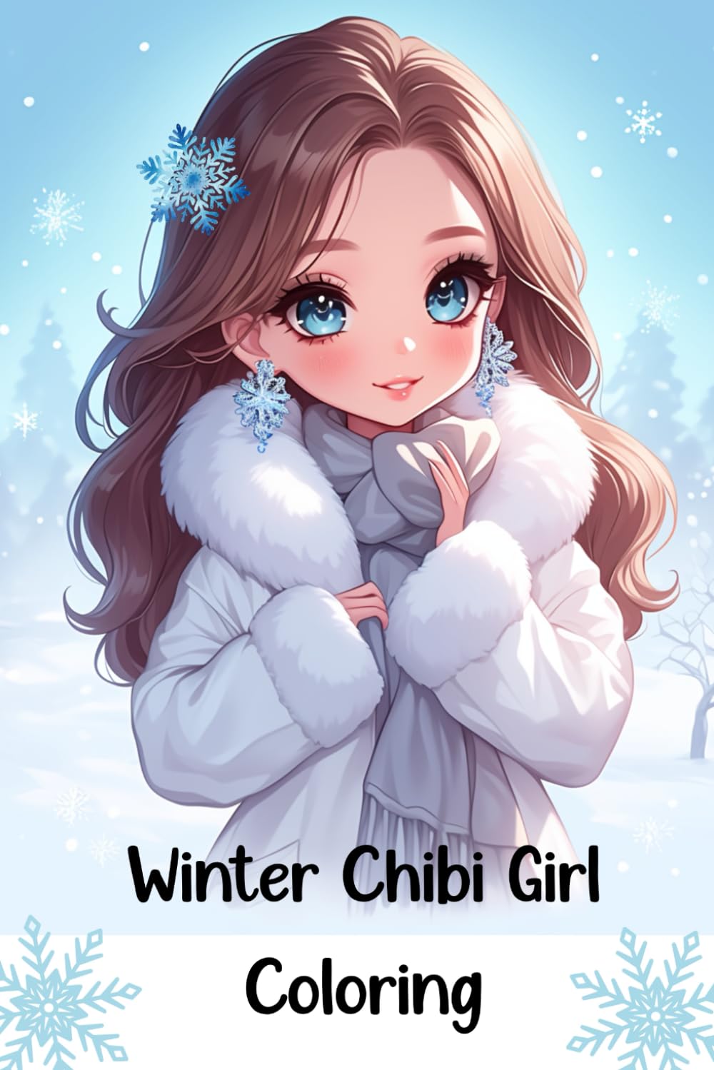 Winter Chibi Girl Coloring (Color for joy)