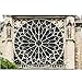 Produktbild Luckhome Rosettenfenster der Kathedrale Notre Dame Paris Frankreich Foto Kunstdruck Poster 18 x 12 cm, Poster Kinderzimmer Wohnzimmer Bilder Babyzimmer Im Skandinavischen Stil (Mehrfarbig)