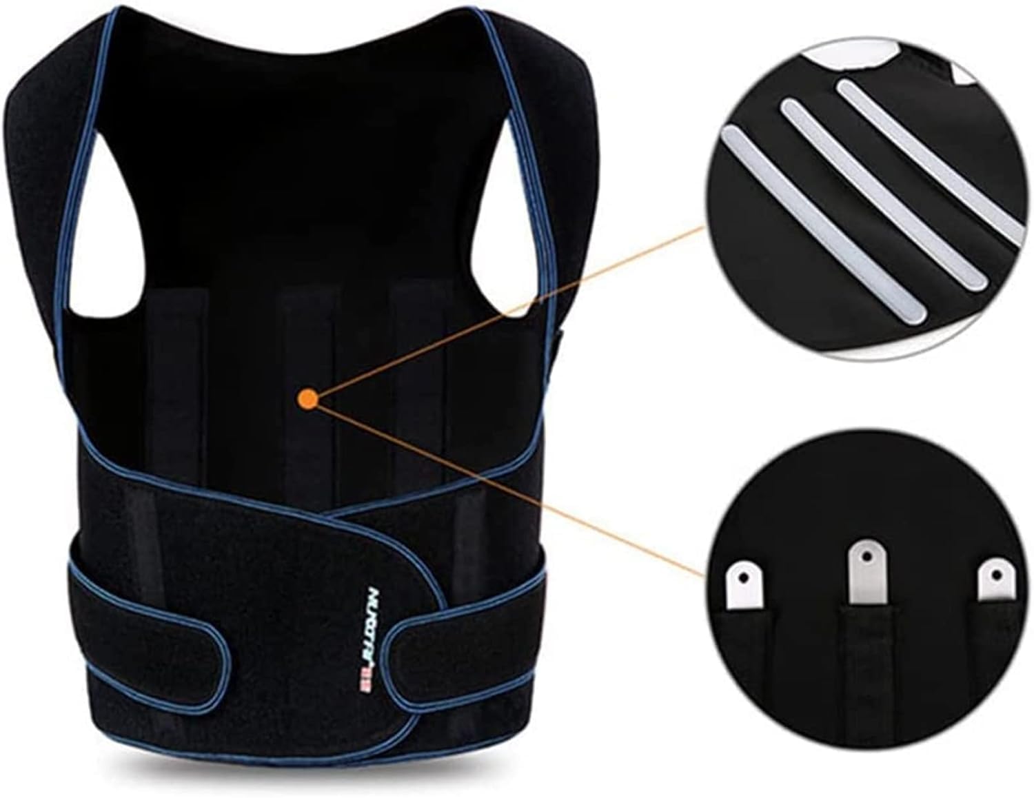 Corrector de Postura para Hombre y Mujer, Soporte de espalda for clavícula y columna vertebral, alisador de espalda vertical ajustable, previene la escoliosis, mejora la postura de la espalda(XX-Large