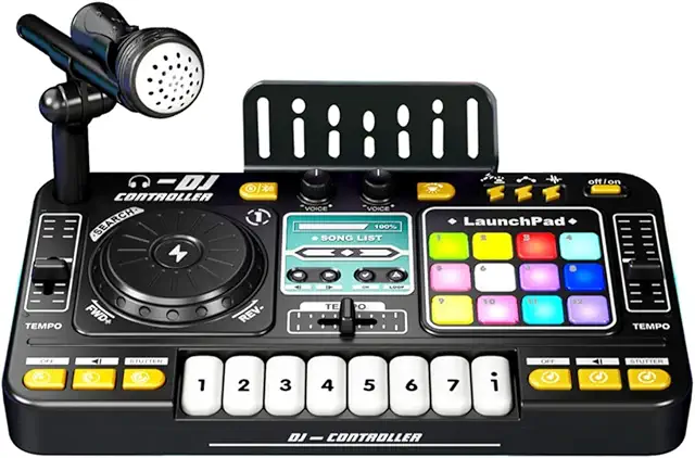 CUTeFiorino DJ Mixing Table for Kids 3-8 Years - Music Toy with Piano Keys & Bluetooth