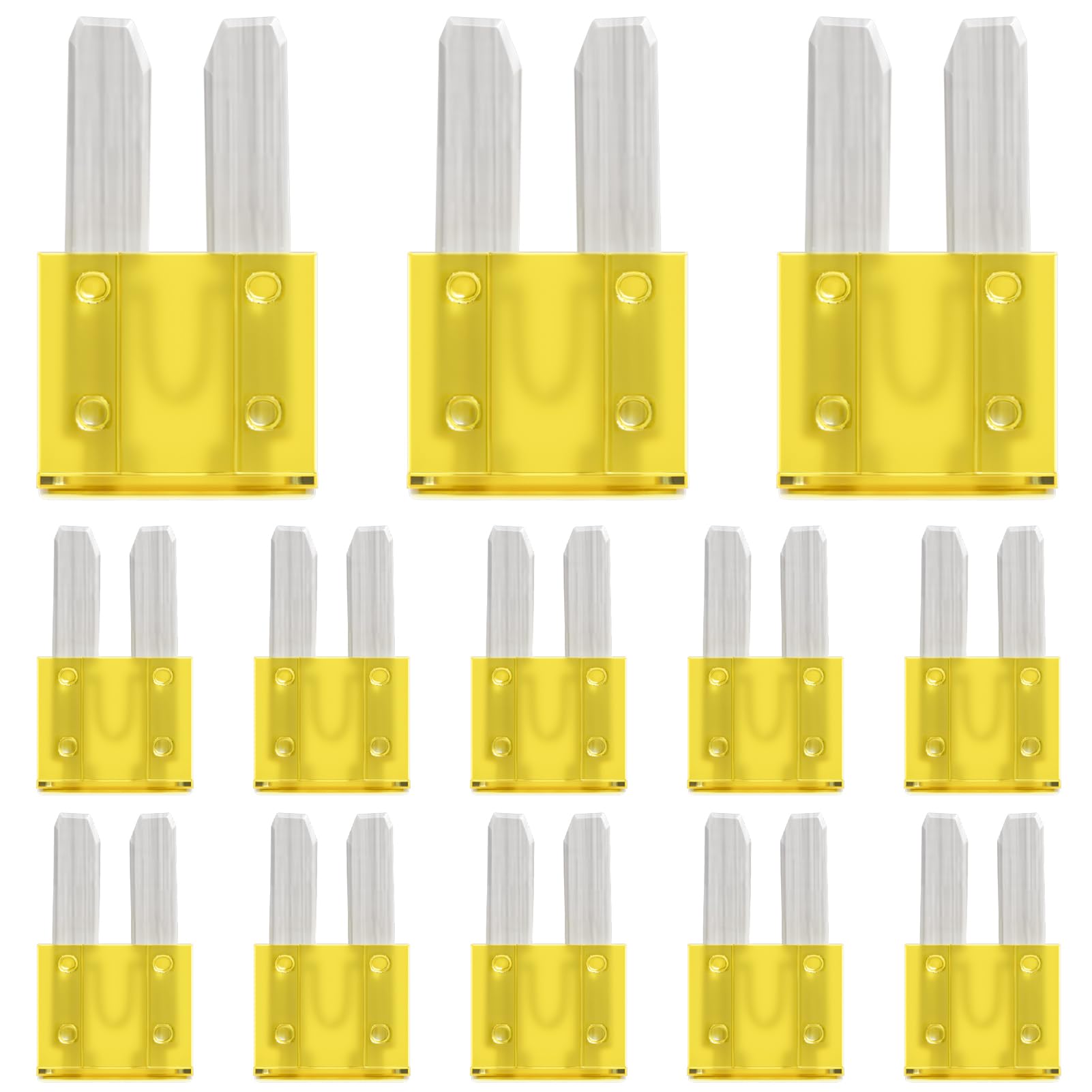 ALLECIN 20 Amp Micro2 Fuse 20Amp Micro 2 Car Fuses 20A Automotive APT ATR Blade Fusibles para Autos for RV Vehicle Truck Motorcycle Boat (Pack of 30Pcs)-image-21