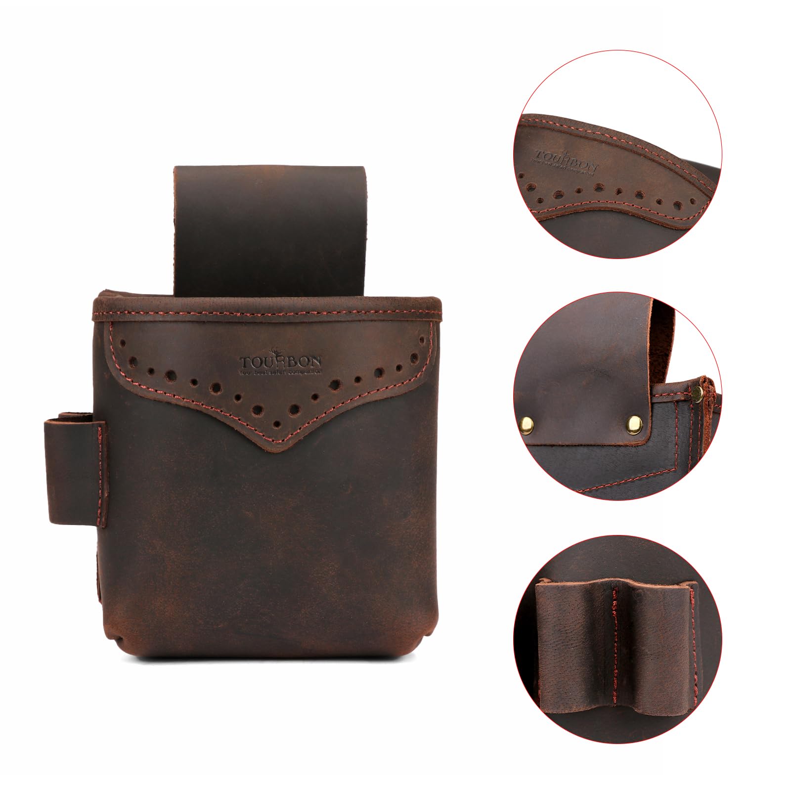 Ceinture Porte-cartouches TOURBON En Cuir Pour 12GA - 25 Cartouches, Ajustable, Chasse
