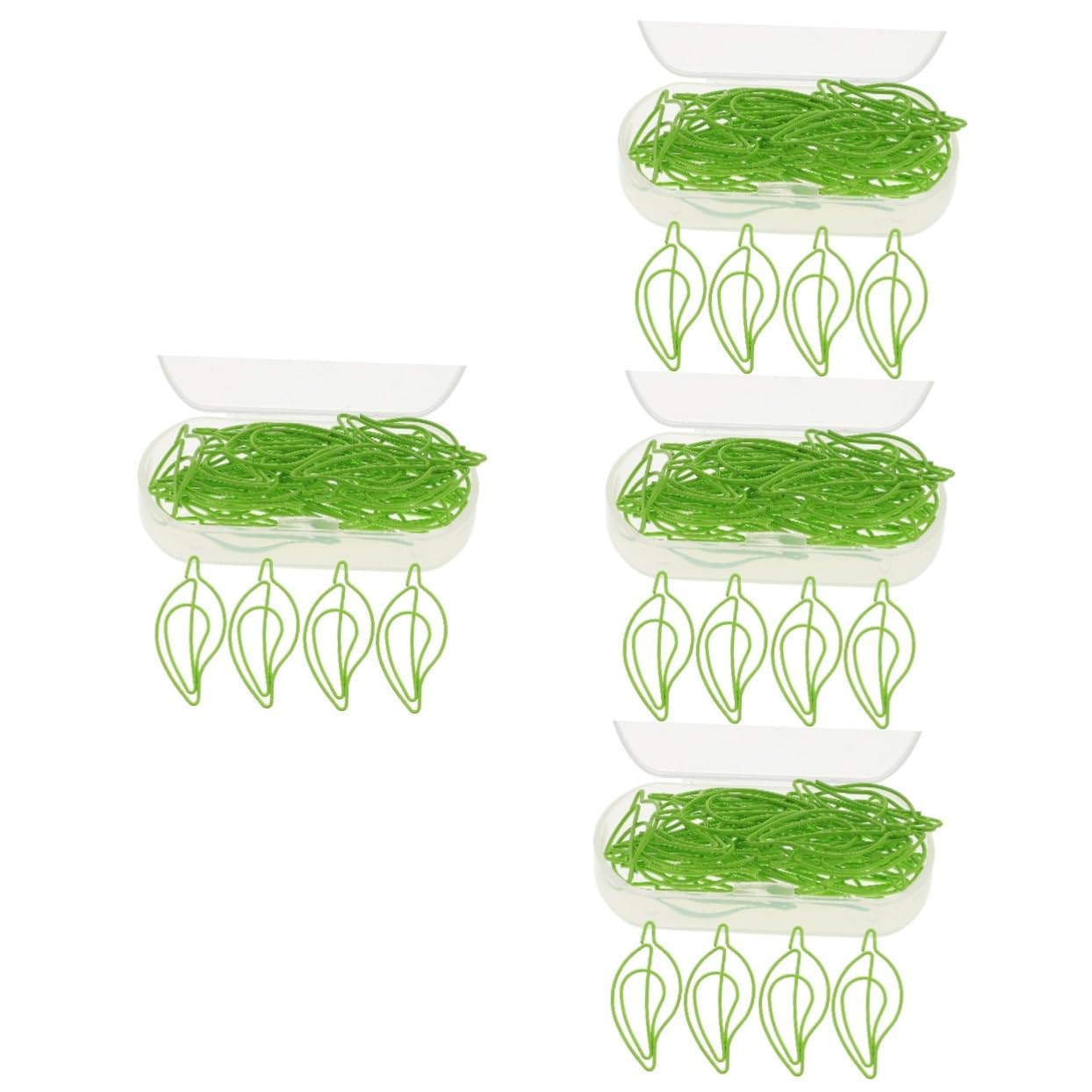 120pezzi Fermagli Forma Di Foglia Metallo Clip Decorative Per Documenti Ufficio e Scuola Pratico e Creativo