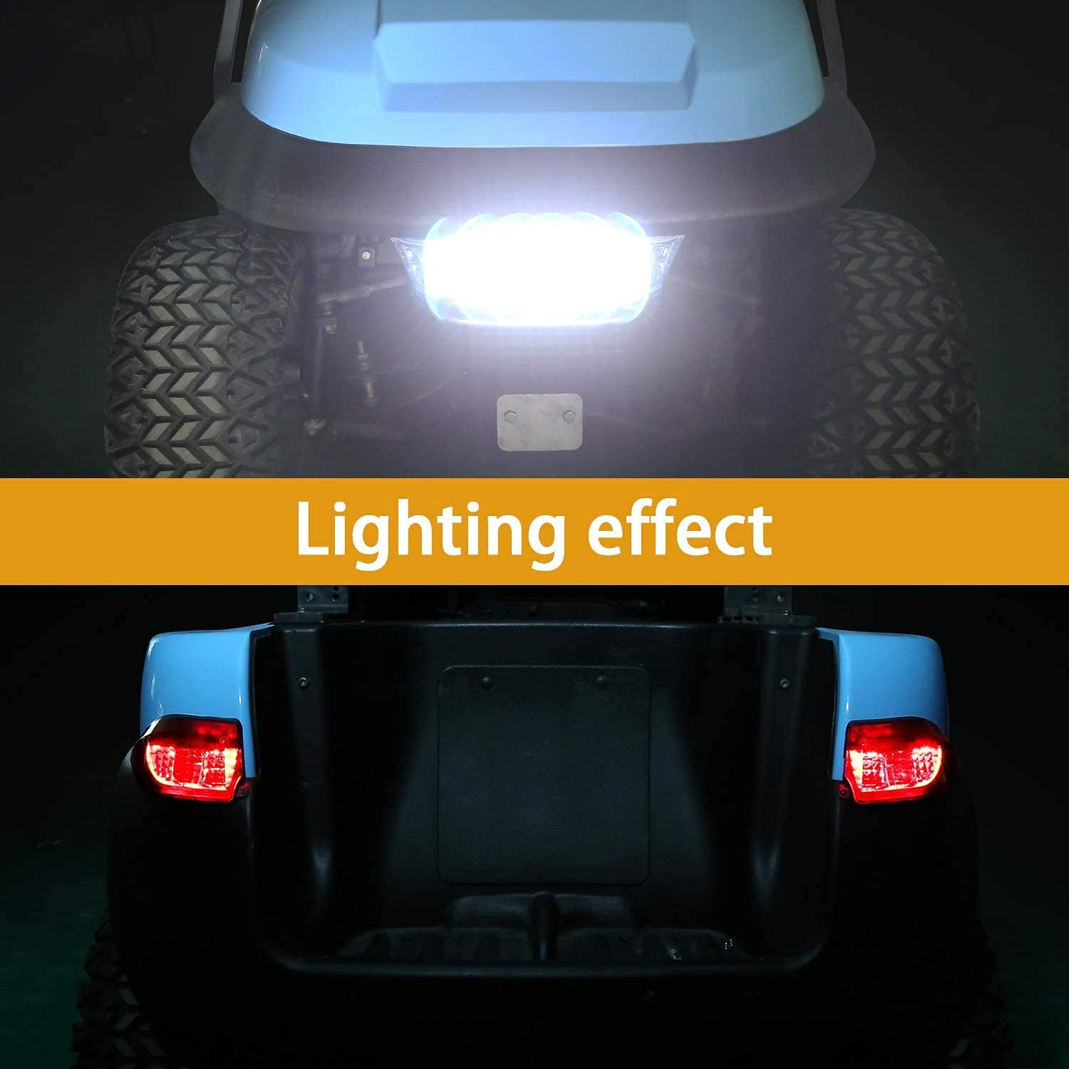 Buy 10L0L Street Legal Golf Cart LED Headlight Tail Light Kit,Turn