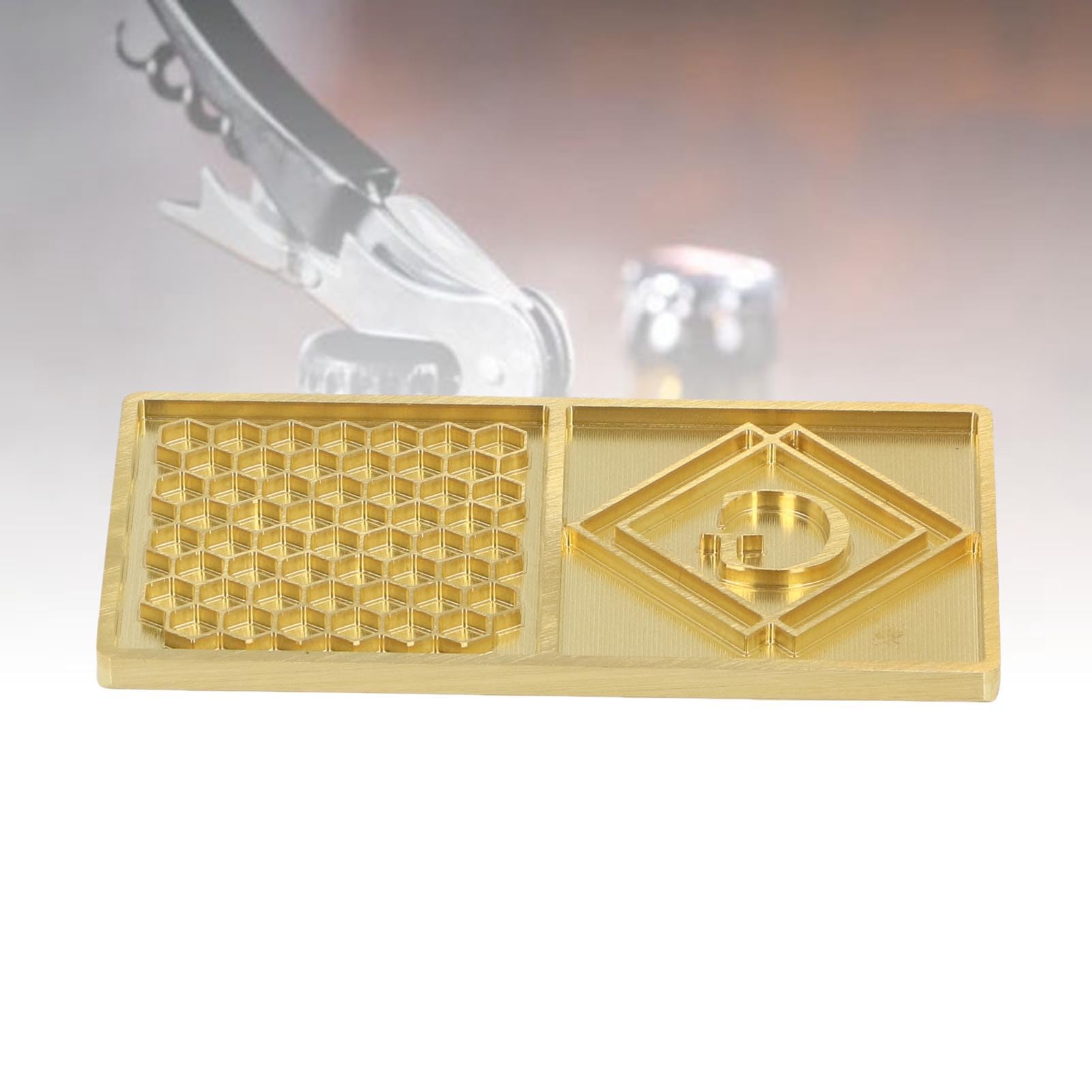 Bandeja de Sello de Hielo de Cobre – Placa de Estampado Transparente para Cubitos de Cóctel Premium Ideal para Bares y Fiestas Diseño Moderno y Multiusos Fácil de Usar y Limpiar