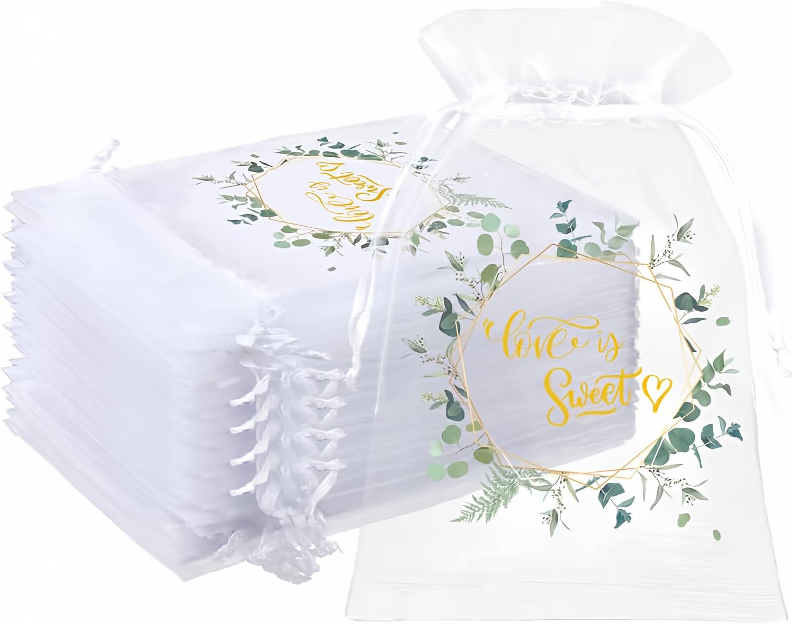 Ankirol Organza Favor Taschen – 100 Stück Mit Kordelzug, Ideal Für Hochzeit, Babyshower & Geschenke