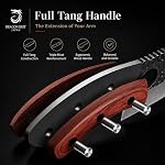 DRAGON RIOT Professional Butcher Knife Set for Meat Processing, 3Pcs High Carbon Steel Hand Forged Serbian Cleaver Chef Knife Set with Ergonomic Handles for Kitchen Outdoor Cooking