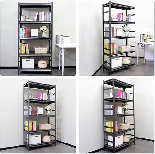 Miniatura 5 de Estantería de almacenamiento ajustable de 5 estantes, estante de alambre organizador de acero para cocina de carga de 2000 libras, garaje, despensa