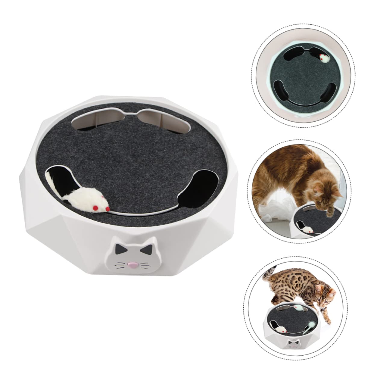 Beavorty Elektronisches Katzenspielzeug Maus Wühlmaus aus Abs Kunststoff Batteriebetrieben Interaktiv Haustierspielzeug für Katzen Kitten Jagdtraining