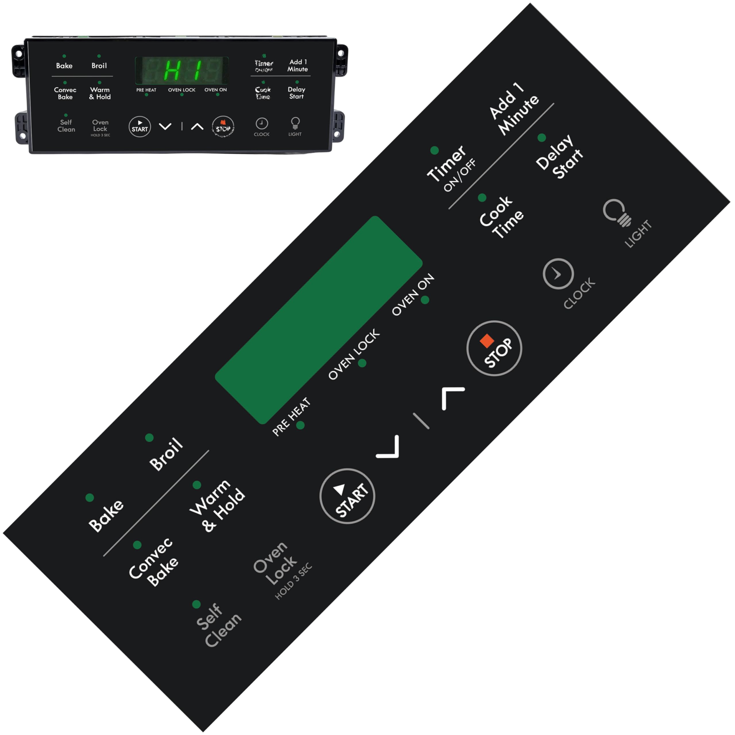 Revestimiento negro compatible con horno Frigidaire repuesto estufa eléctrica 316630001