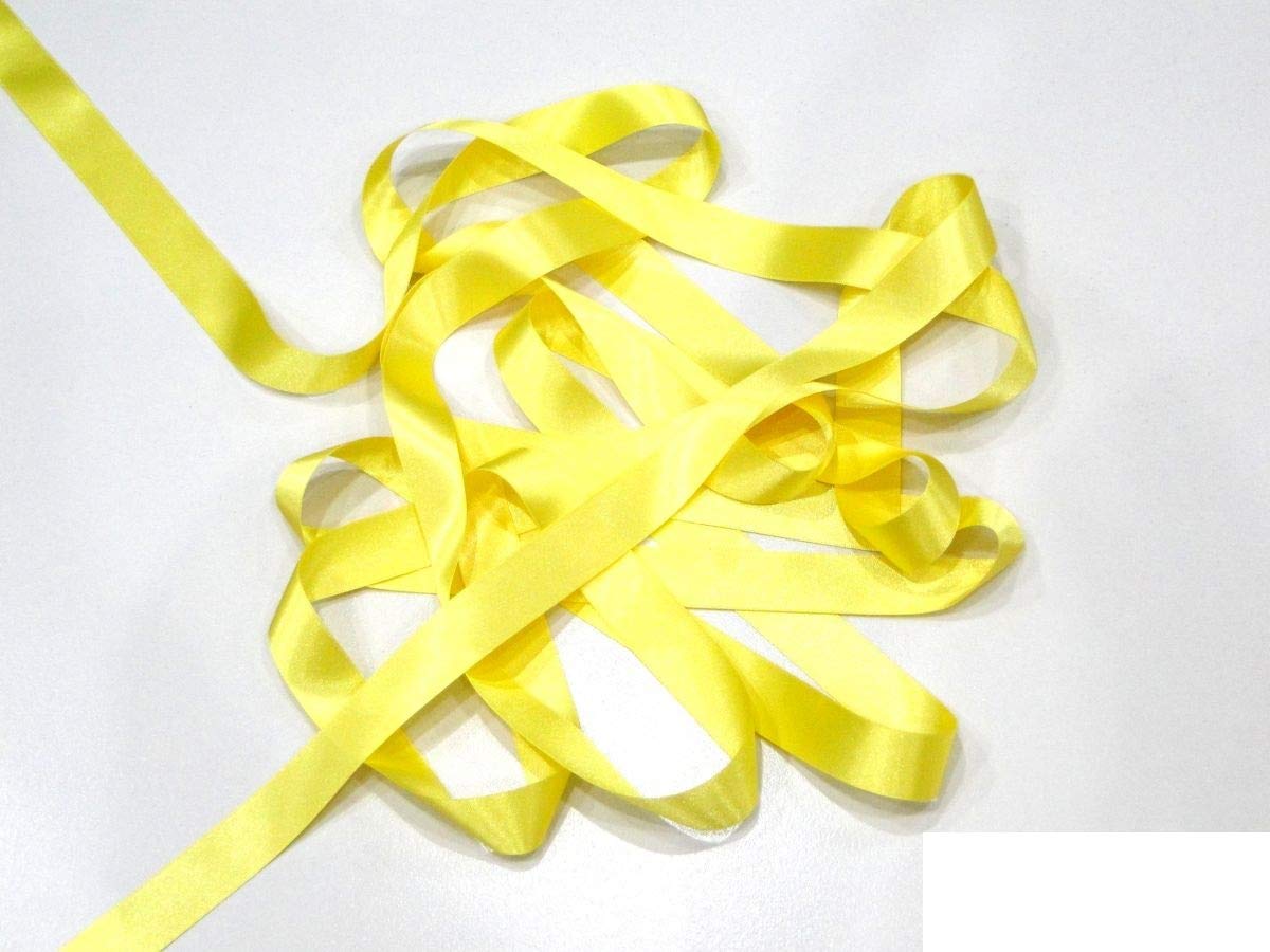 Berisfords 15Mm Yellow Satin Ribbon Double Sided 3501 (1 Meter)