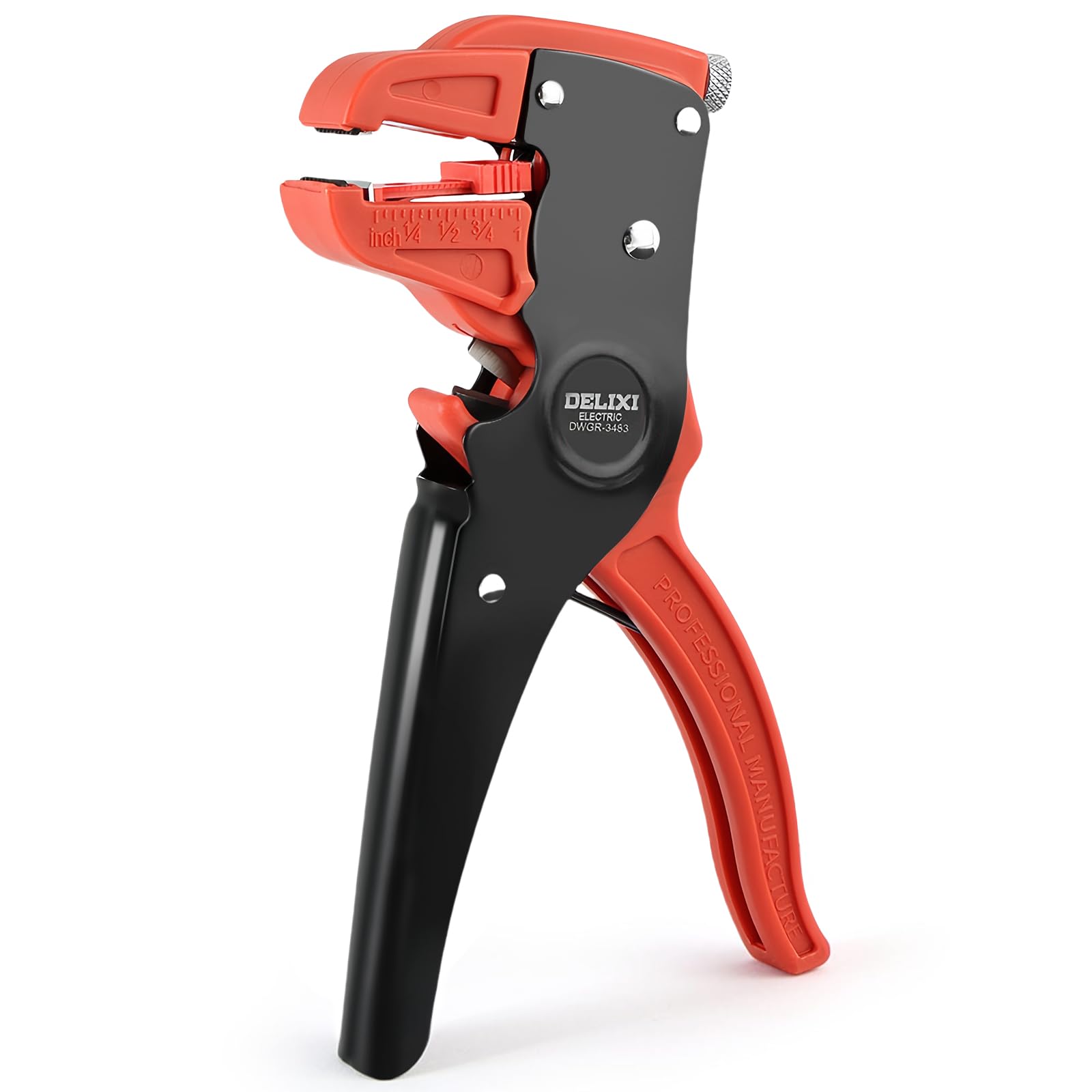 Flintronic Automatic Wire Stripper and Cutter, 7 Inch Cable Stripping Tool, Adjustable Wire Cutter with Eagle Nos (for 14-24 AWG Cables), for Industrial and Home Automotive Electrical Repair