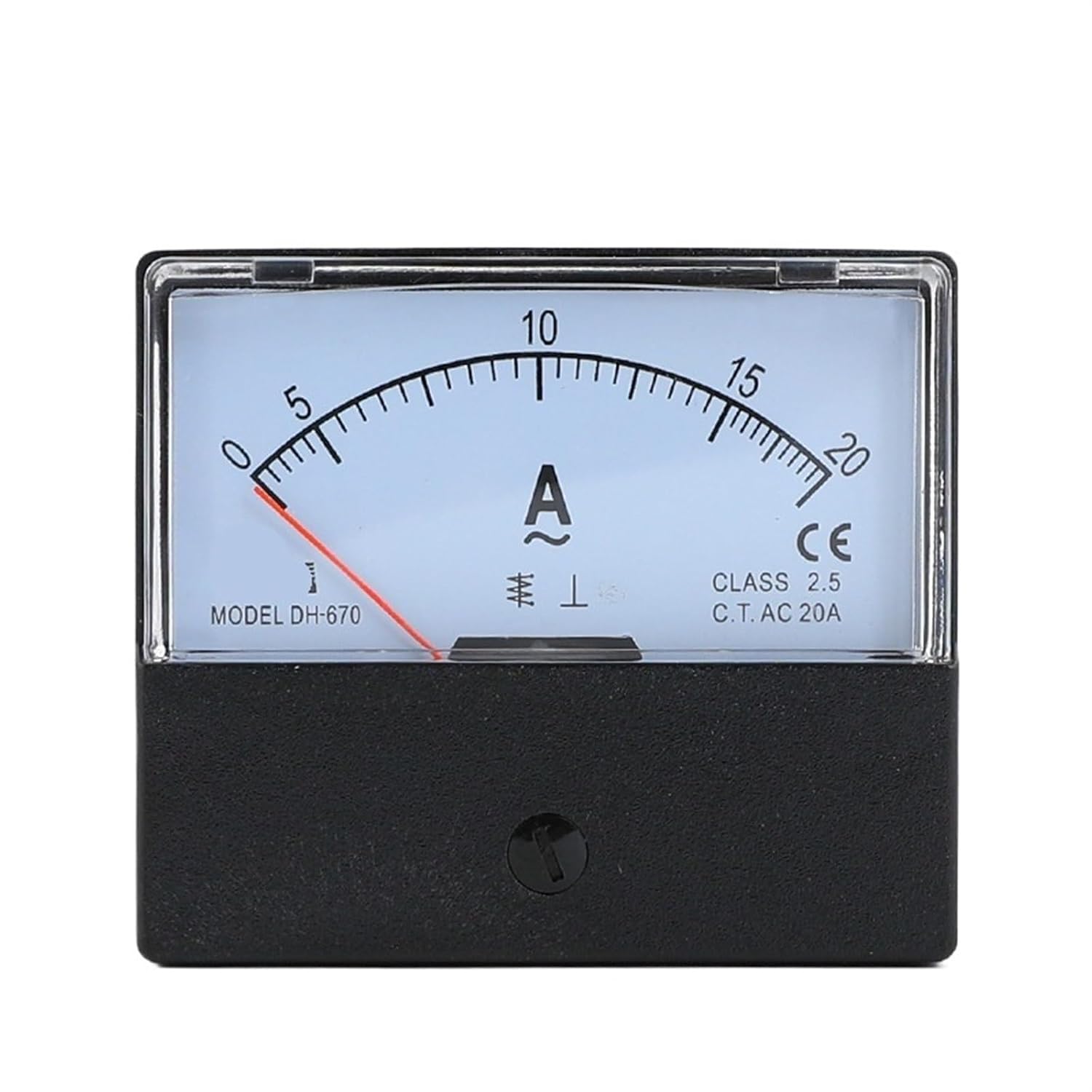 DH-670 Rectangular Analog Current Panel AC 20A 30A 50A 75A 100A 150A 200A Ampere Meter Amperemeter 1Pcs(200A)