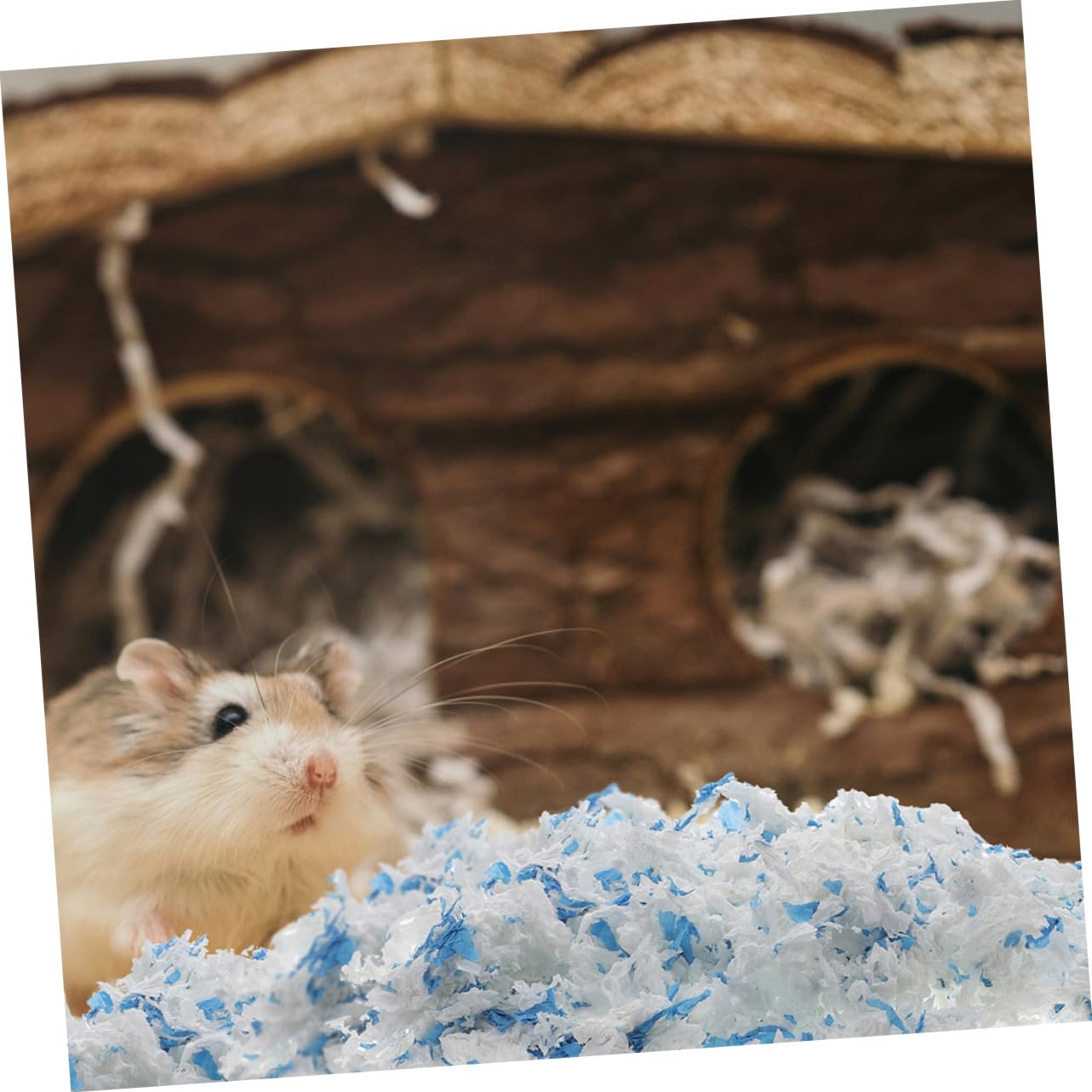 HANABASS 2stücke Beutel Niedrigstaub Papierstreu Für Kleintiere Pro Packung Absorbierende Und Geruchsneutrale Einstreu Für Hamster Meerschweinchen Und Andere Kleine Haustiere