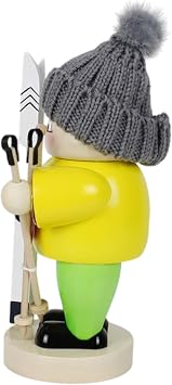 Steinbach Wooden Big Smoker Ski Boy Nutcracker, 10in
