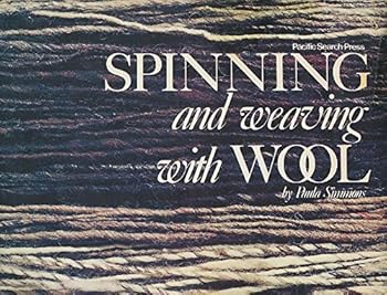 Hardcover Spinning and weaving with wool Book