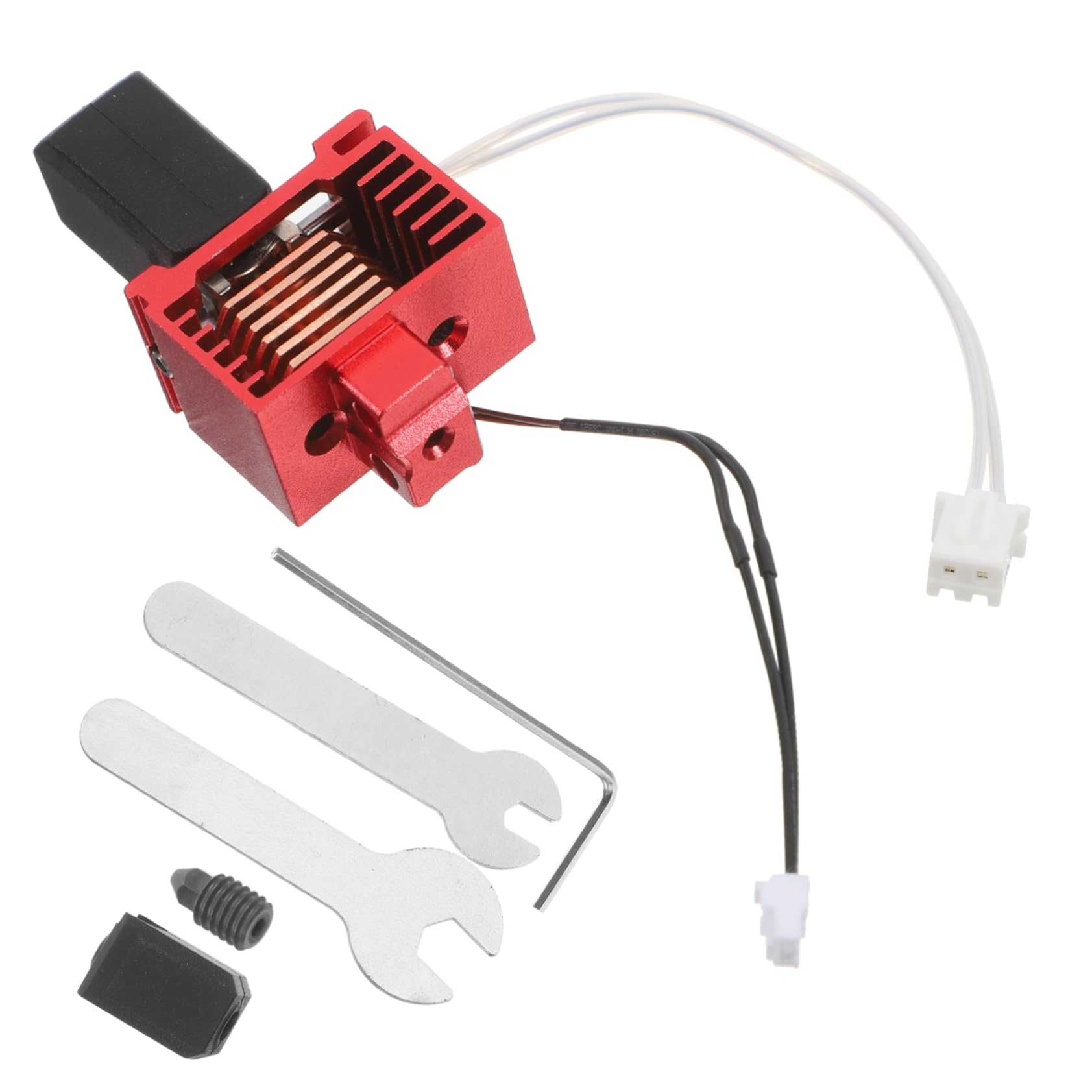 Hotend Bausatz für Labs Carbon, 1 Satz aus Aluminium und Stahl | Rot, mit Austauschbaren Gehärteten Düsen 0, 4mm und 0, 6mm, Passend für 3d-drucker