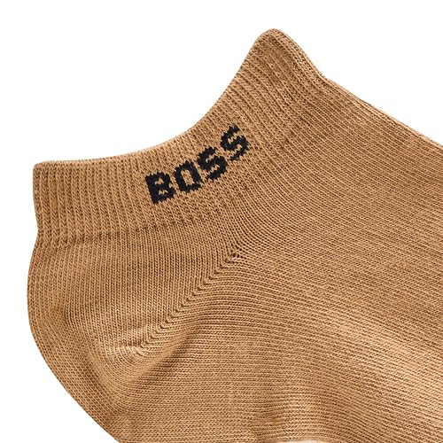 BOSS Men's 5 Pack Solid Cotton Stretch Ankle Socks4
