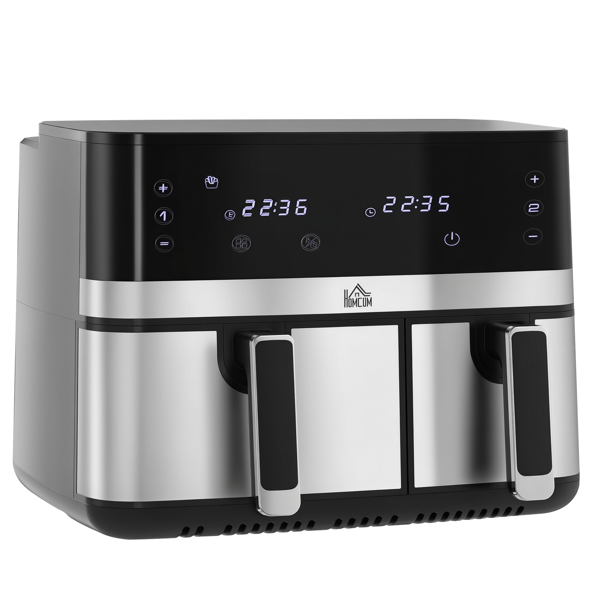 HOMCOM Friteuse à Air Sans Huile 8,5 L 2700 W 8 Programmes