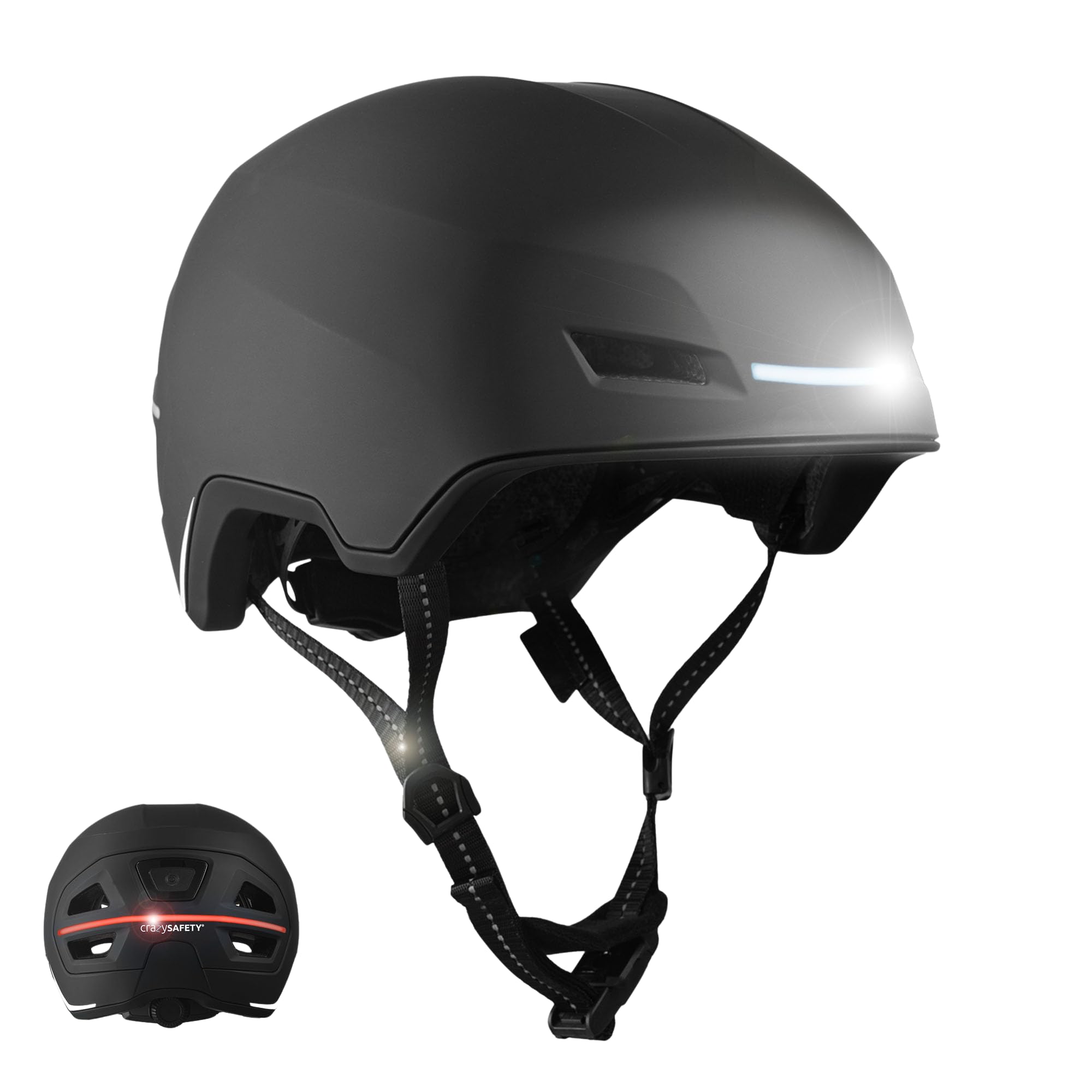Casque e-Bike ajustable pour ne plus rouler invisible la nuit