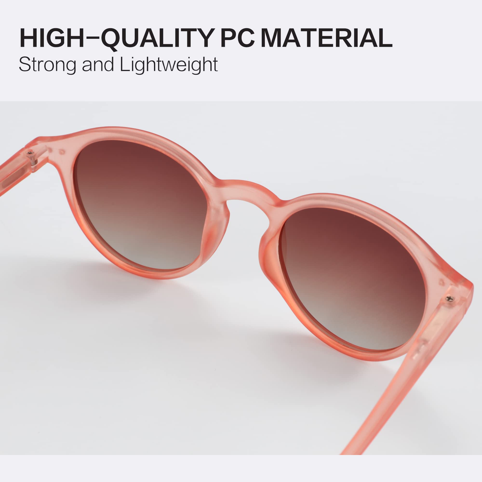 ZENOTTIC Occhiali da Sole Polarizzati Retrò Classici Rotondi Vintage Occhiali da Sole UV400 Montatura da Uomo e Donna