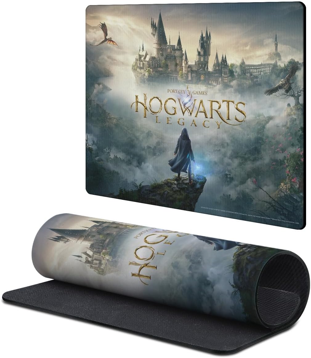 Head Case Designs Officially Licensed Hogwarts Legacy Key Art Graphics 37.4 x 15.75 x 0.16 inches (900 x 400 mm) - XL Gaming Office Desk PC Keyboard Mouse Mat Pad