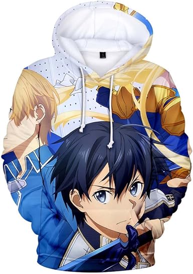 sword art online moletom com capuzs