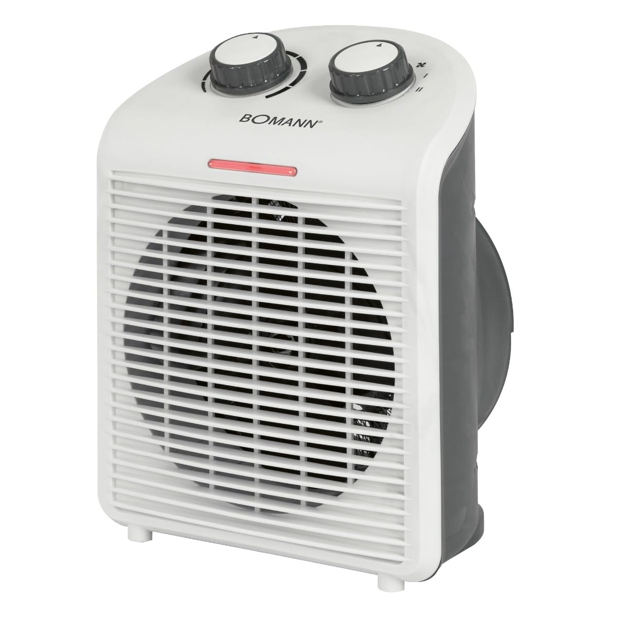 Bomann Chauffage soufflant - Chauffage electrique - Radiateur Soufflant - Chauffage soufflant portable et compact 2 niveaux de chauffage (1000/2000 W) Blanc/HL 660401 CB BOMANN