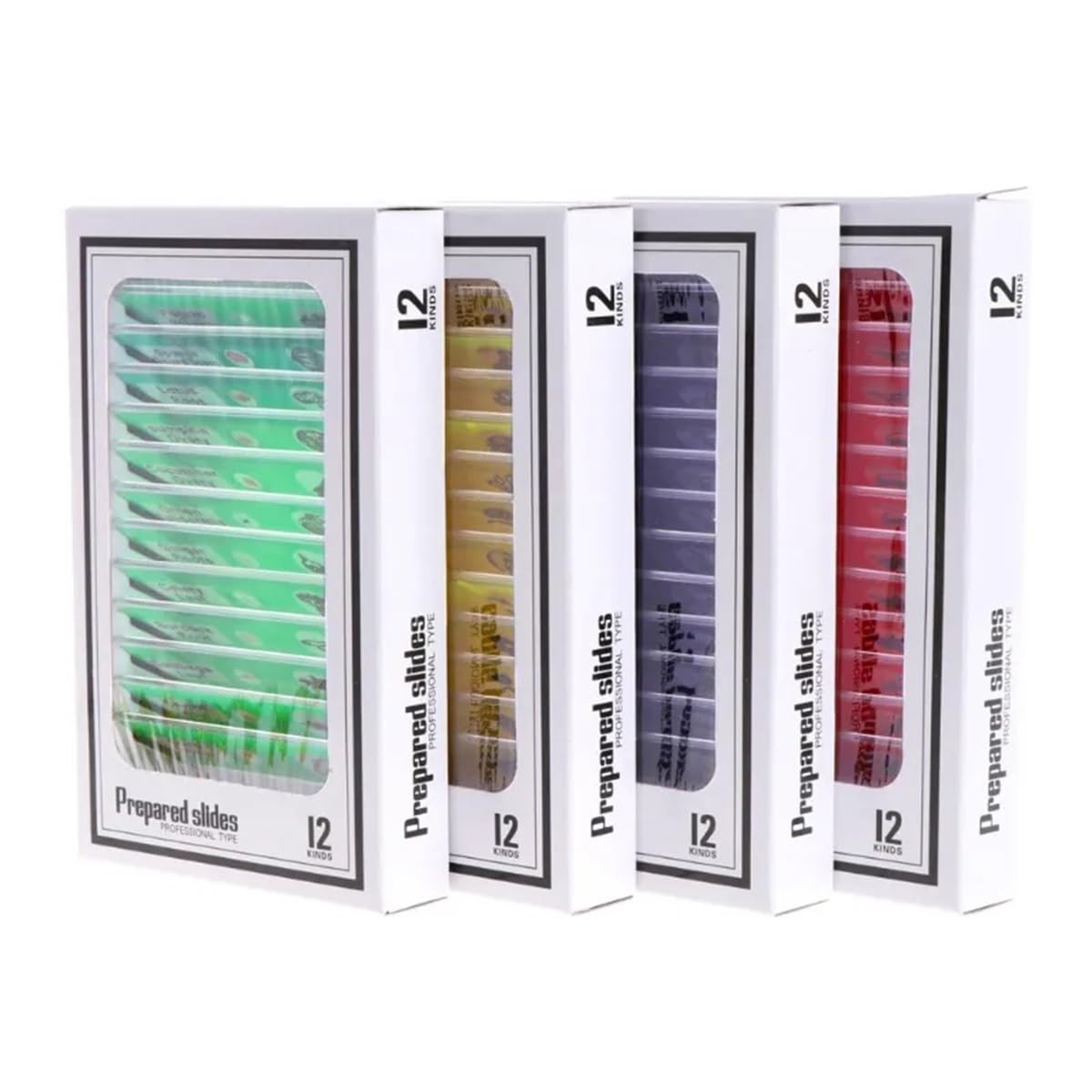 Microscope Observation 48Pcs Prepared Microscope Slides Specimen