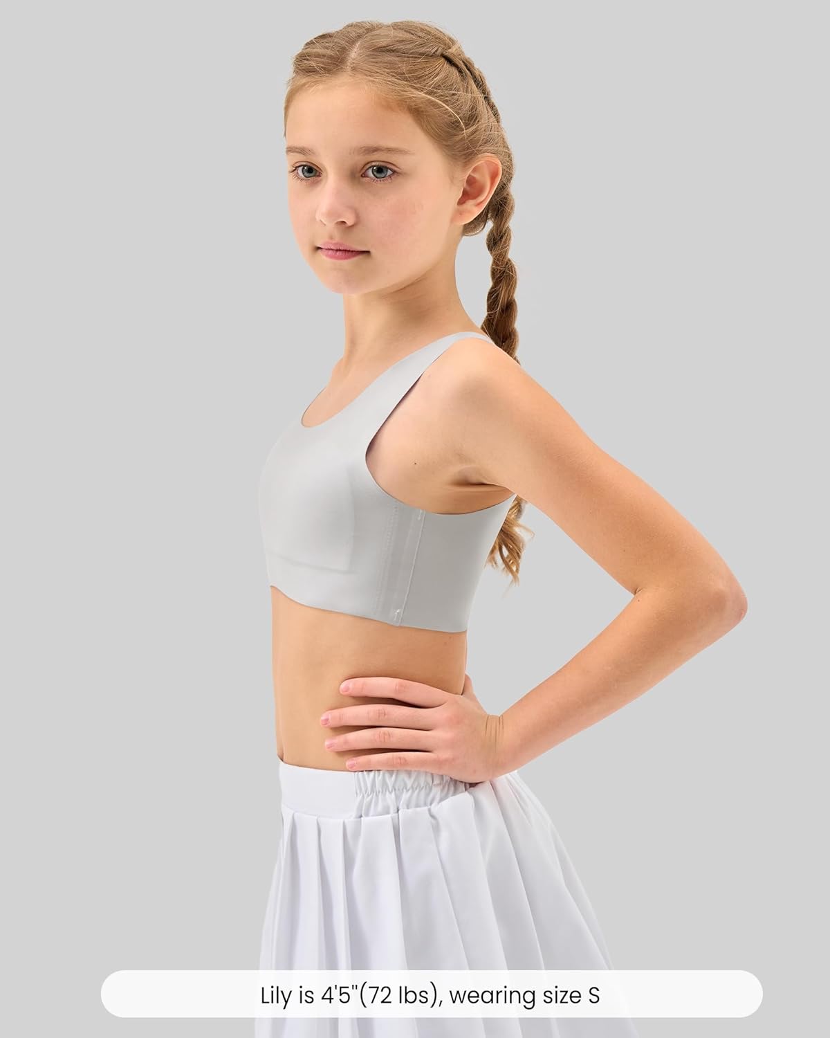 Training Bra for Girls 7-8, 8-10, 10-12 Seamless Bras for Girls Sports Bras Comfortable- No Pads, Chest Double Lined - Image 2