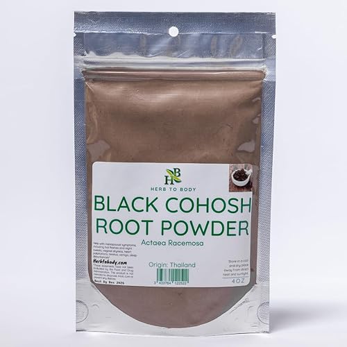 Polvo de raíz de cohosh negro | Actaea Racemosa | Wildcrafted| 4oz