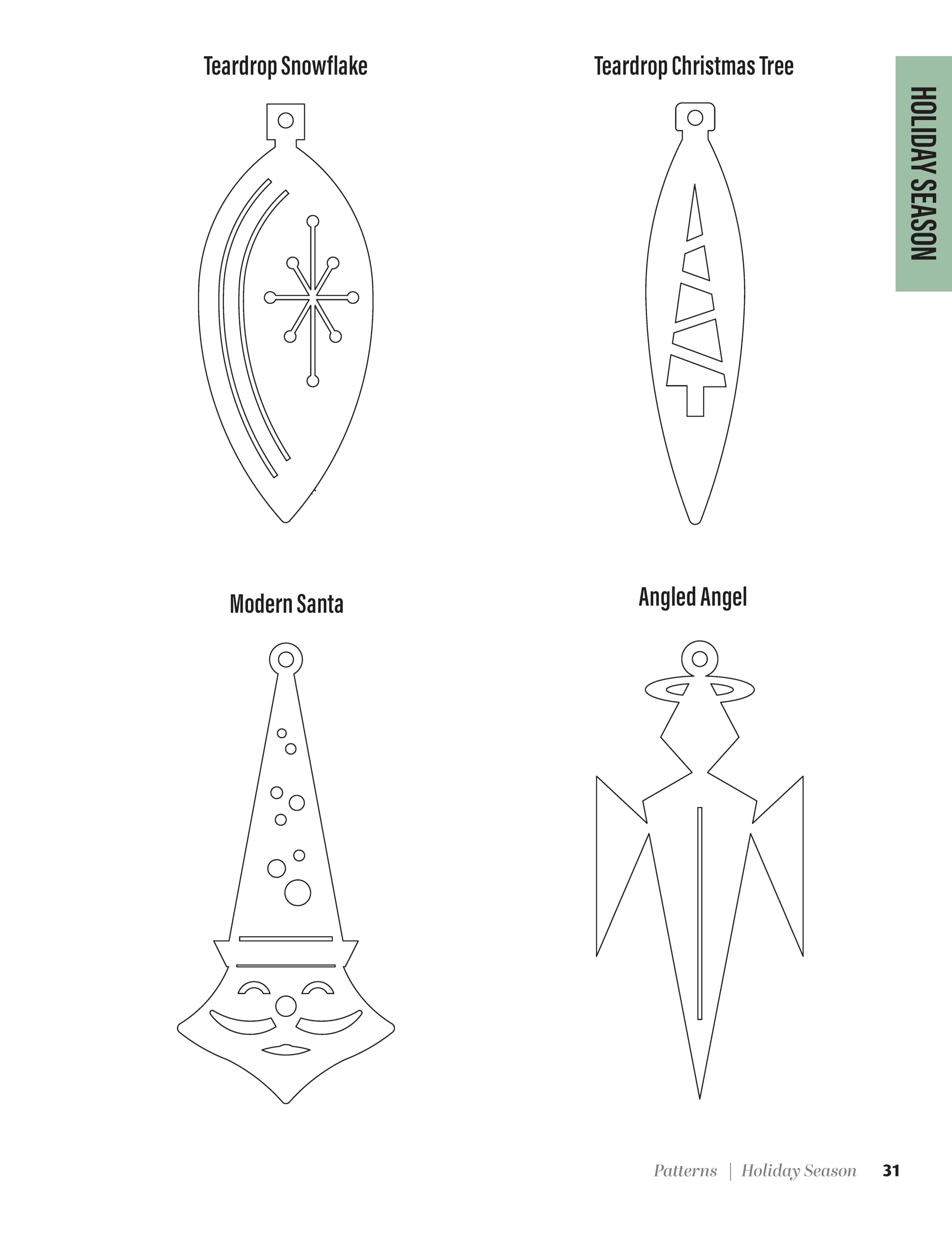 500 Scroll Saw Ornament Patterns: Easy, Full-size Plans