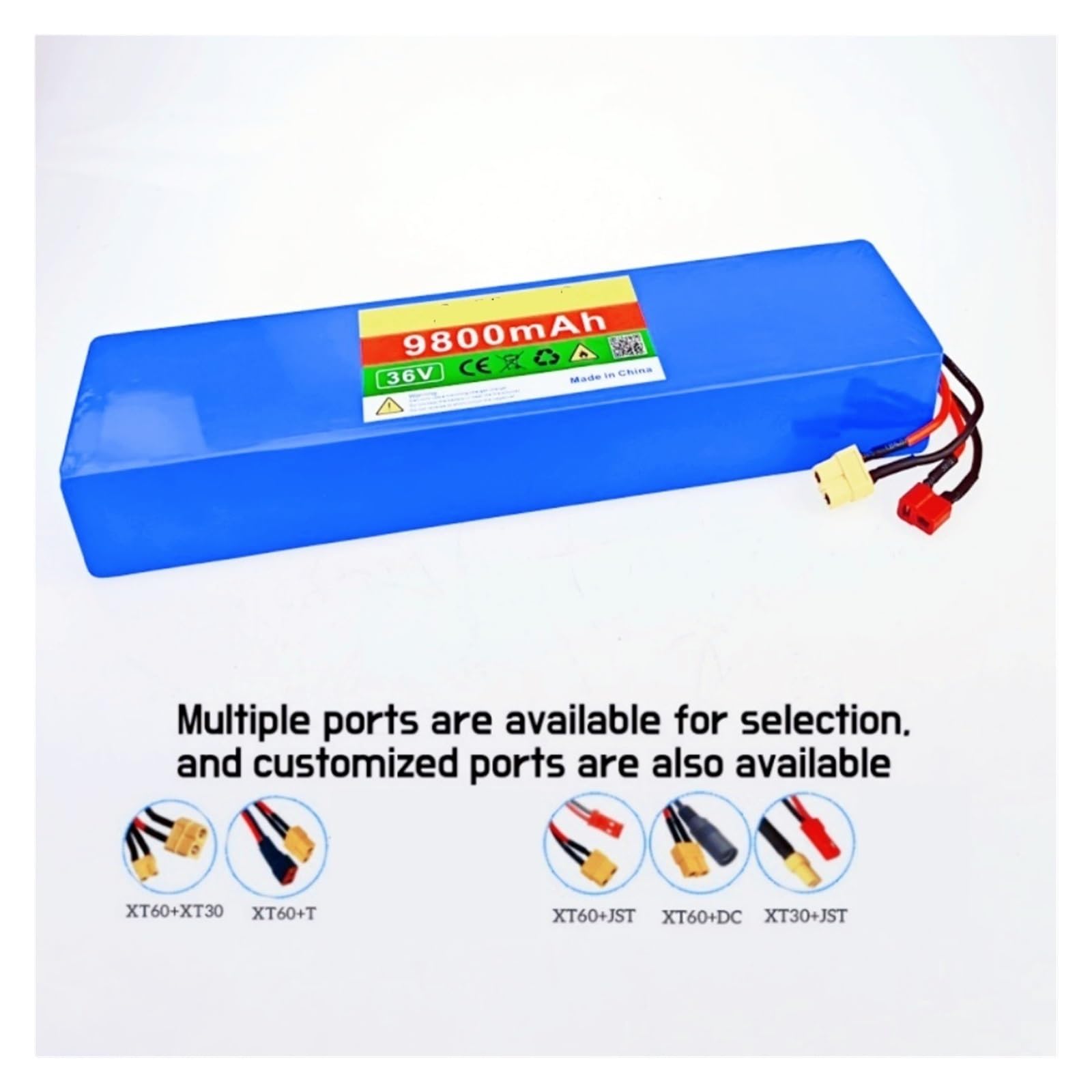 Batterie 10S3P 36V 9800mAh, chargeur, compatible avec les trottinettes Kugoo M2, S1, S2 et JOYOR Y1 X1, batterie lithium avec BMS intégré(SM-XT60 plug)