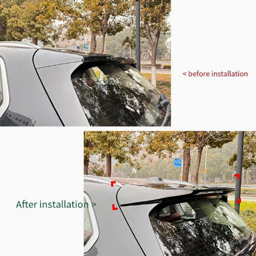 Alerón Trasero para BMW X5 G05 MP 2019+, ABS Alerón Techo Antiarañazos Spoiler Alerón Trasero del Coche Tuning Accesorio,Black