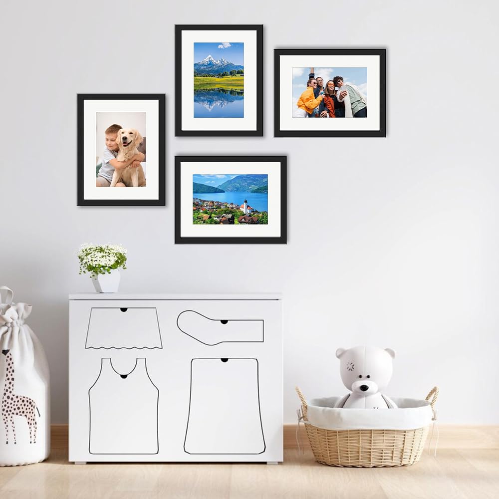 Passepartout 30x40 cm 16 Pezzi Passepartout di Cartone Bianco Passe Partout Cornici Spessore 1 mm per Quadri Foto Dipinti e Stampe Artistiche,Interno 30x20 cm