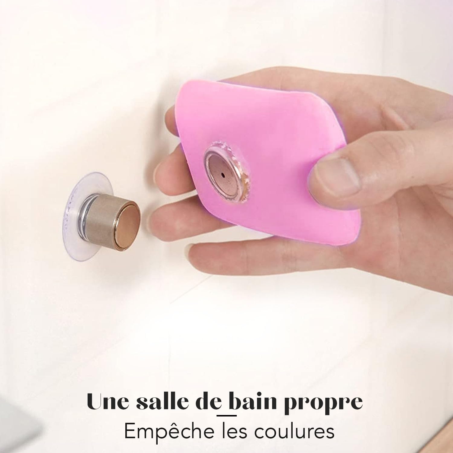 Lot de 3 Porte-Savons Magnétiques à Ventouse Acier Inoxydable Support Mural sans Perçage
