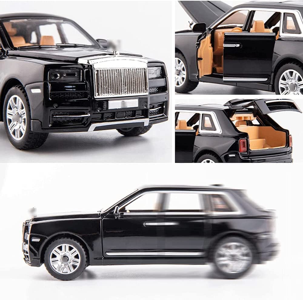 CROPDAK 1:32 Scale Exclusive Alloy Metal Pull Back Die-cast Car Model with Sound Light Mini Auto Toy for Kids Metal Model Toy Car with Sound and Light? (Small ROLCE ROYS -Multicolour) 2