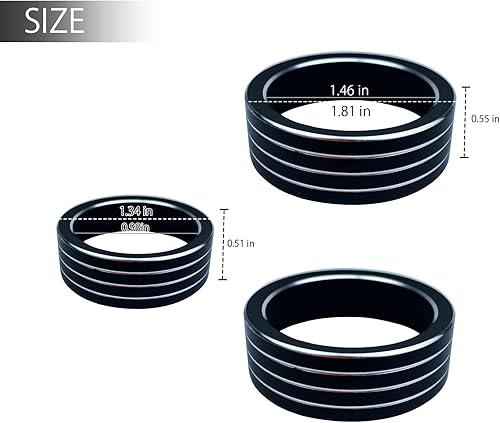 Miniatura 2 de GEEGEETOP Cubierta de aluminio para perilla de volumen de sonido de consola central compatible con Subaru Forester Crosstrek Impreza XV Car AC Aire