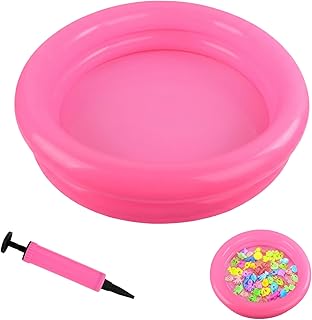 Planschbecken für Kinder, Aufblasbare Pool, Planschbecken Klein, 60cm Durchmesser, Aufblasbares Schwimmbecken Kinder, Kinderpool Aufblasbar für Outdoor, Garten, Strand