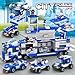 1338 Pieces City Police Car Building Sets, Police Station Truck Toy Blocks Set with Prison Helicopter Cop Car Boat for Boys and Kids Aged 6-12