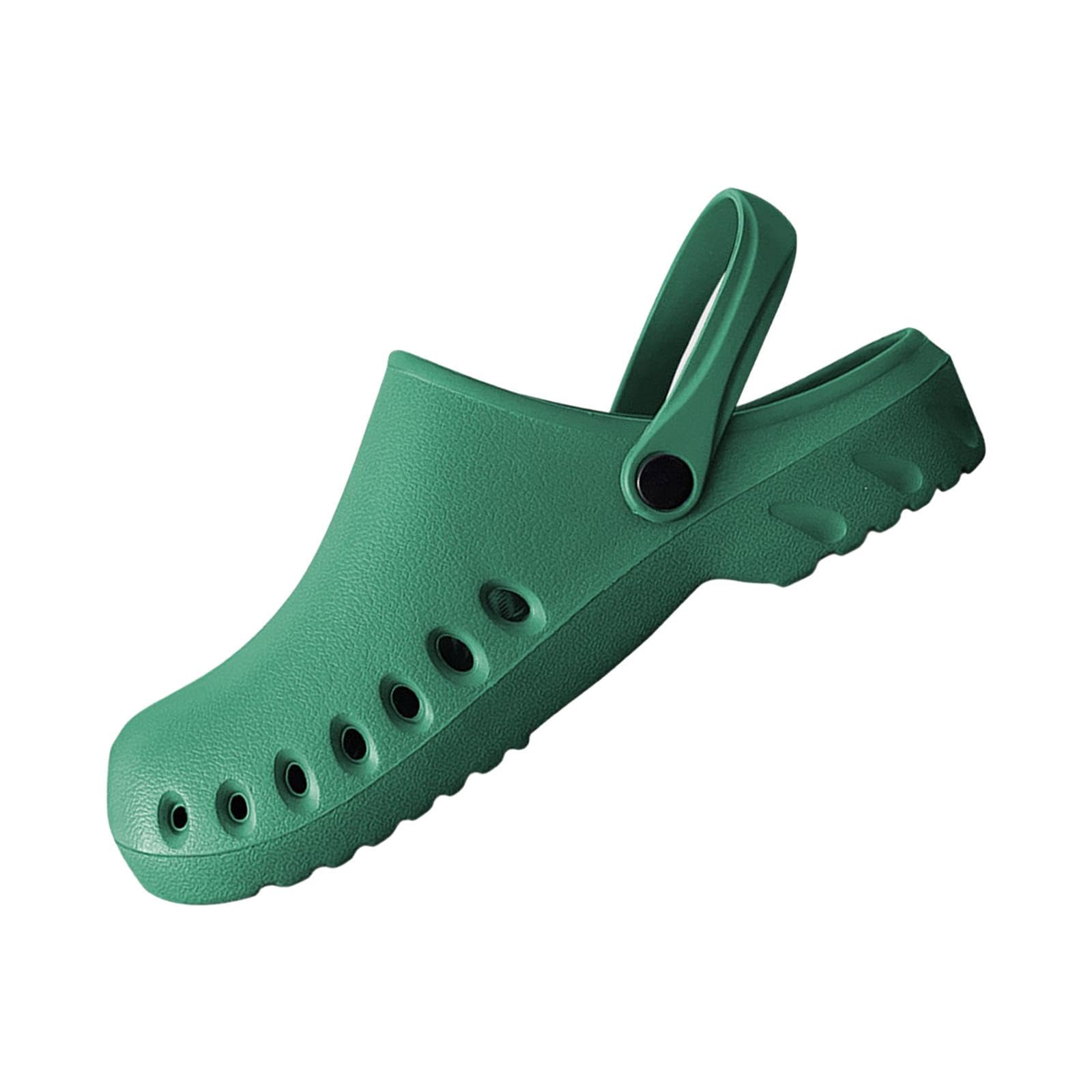 Nursing Clogs Breathable Sandals Casual Garden Workwear For Women Work Shoes 37 38 Green | Womens Shoes | Slippers-image-18