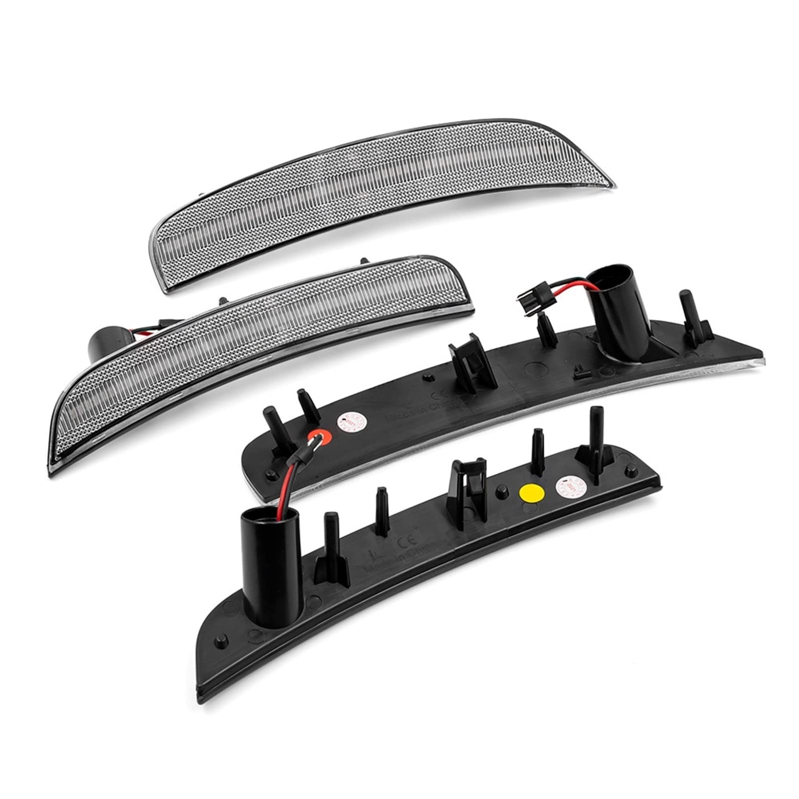 indicatore Luminoso Compatibile con Fiat per 500 Sport 2011 2012 2013 2014 2015 2016 2017 Auto Mudguard Side Marker Indicatori di Direzione OEM: 68136734AA 68136735AA(Smoked Lens)