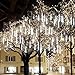 Produktbild Meteorschauer Regen Lichter, 480 LEDs 50cm 10 Röhren Meteorschauer Lichterkette Außen, IP65 Wasserdichte Schneefall Lichterkette, Fallende Lichter für Außen balkon Garten Weihnachten Dekoration