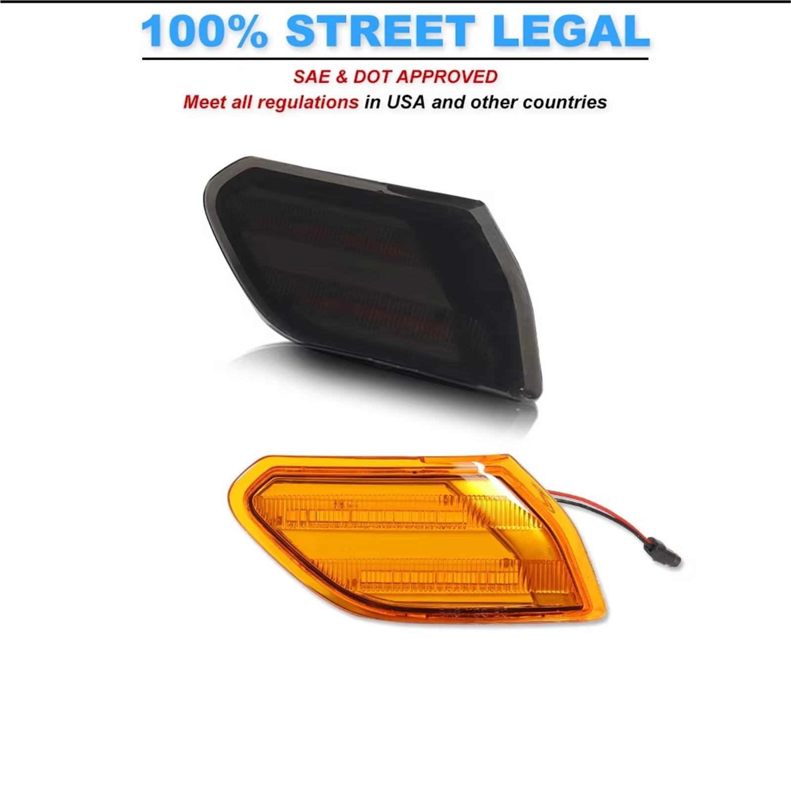 Pilotos Traseros Iluminación Para Jeep Para Wrangler Para JL 2018 2 Luces LED Ámbar Para Intermitentes De Coche Guardabarros Delantero Y Lateral